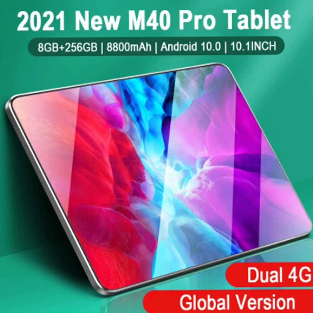

Планшет M40 Pro, ноутбуки, 8 ГБ ОЗУ + 256 Гб ПЗУ, 10 дюймов, планшетный ПК, Android 10,0, планшетофон, планшетный ПК с двумя Sim-картами, 10-ядерный планшет