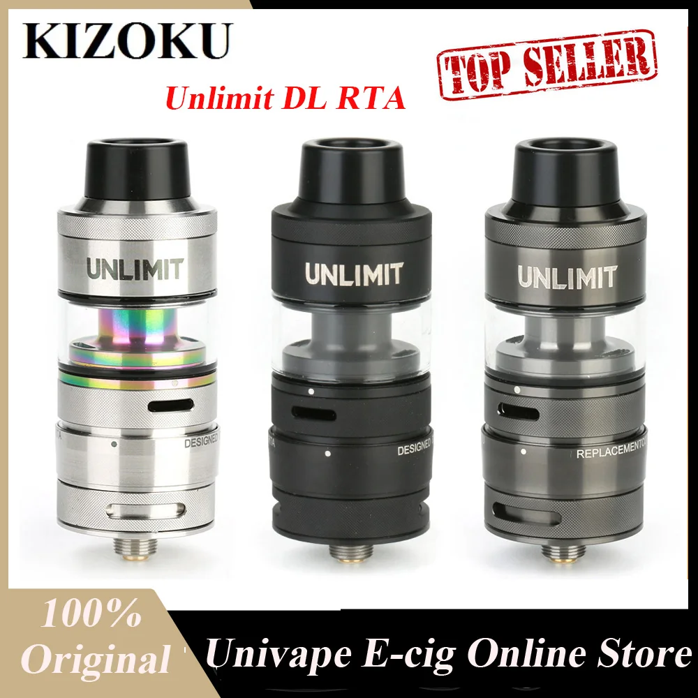 Атомайзер KIZOKU Unlimit DL RTA с емкостью 3 5 мл и полностью регулируемой боковой нижней