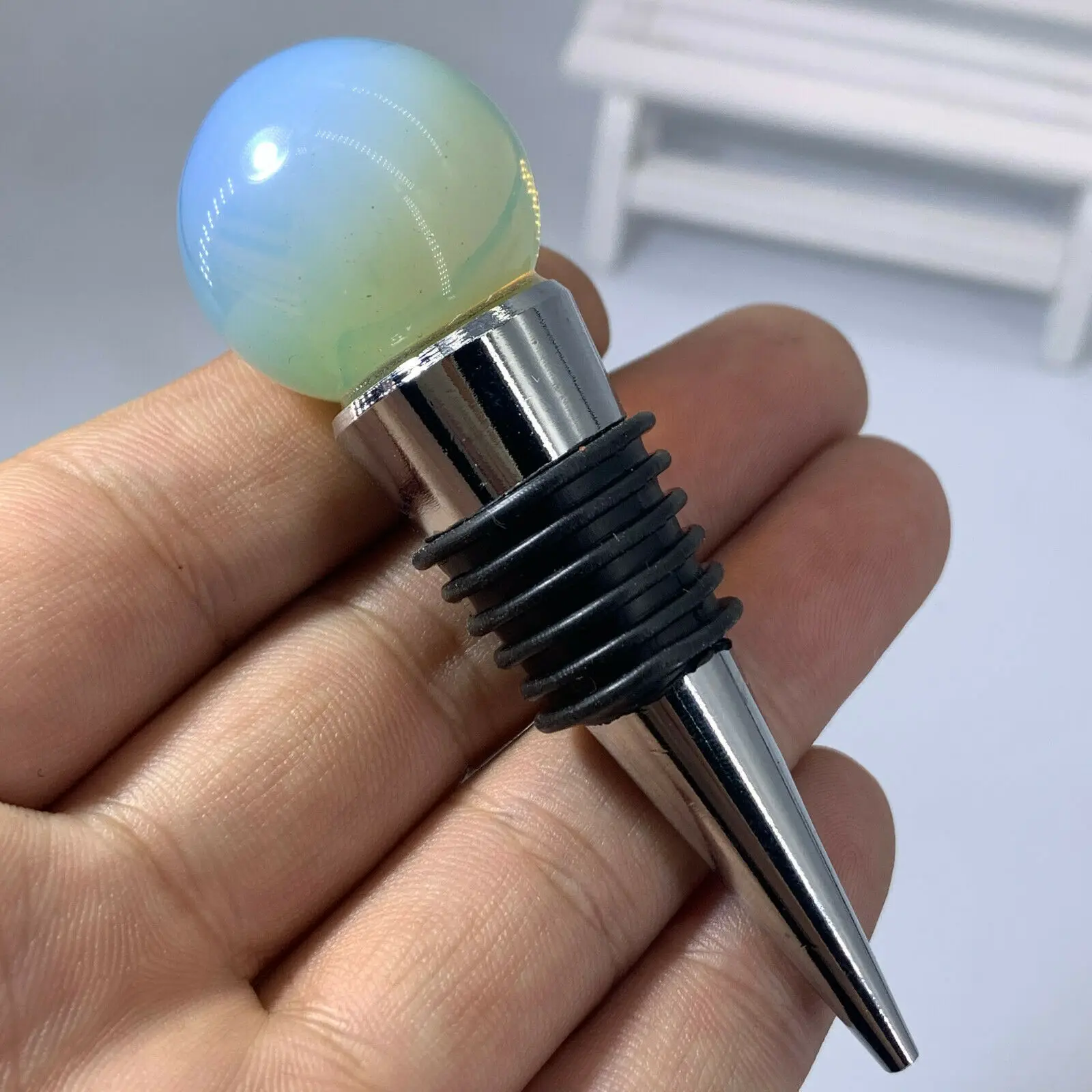 

1 шт. Опаловая заглушка для красного вина кварцевый кристалл выдерживает 85 мм