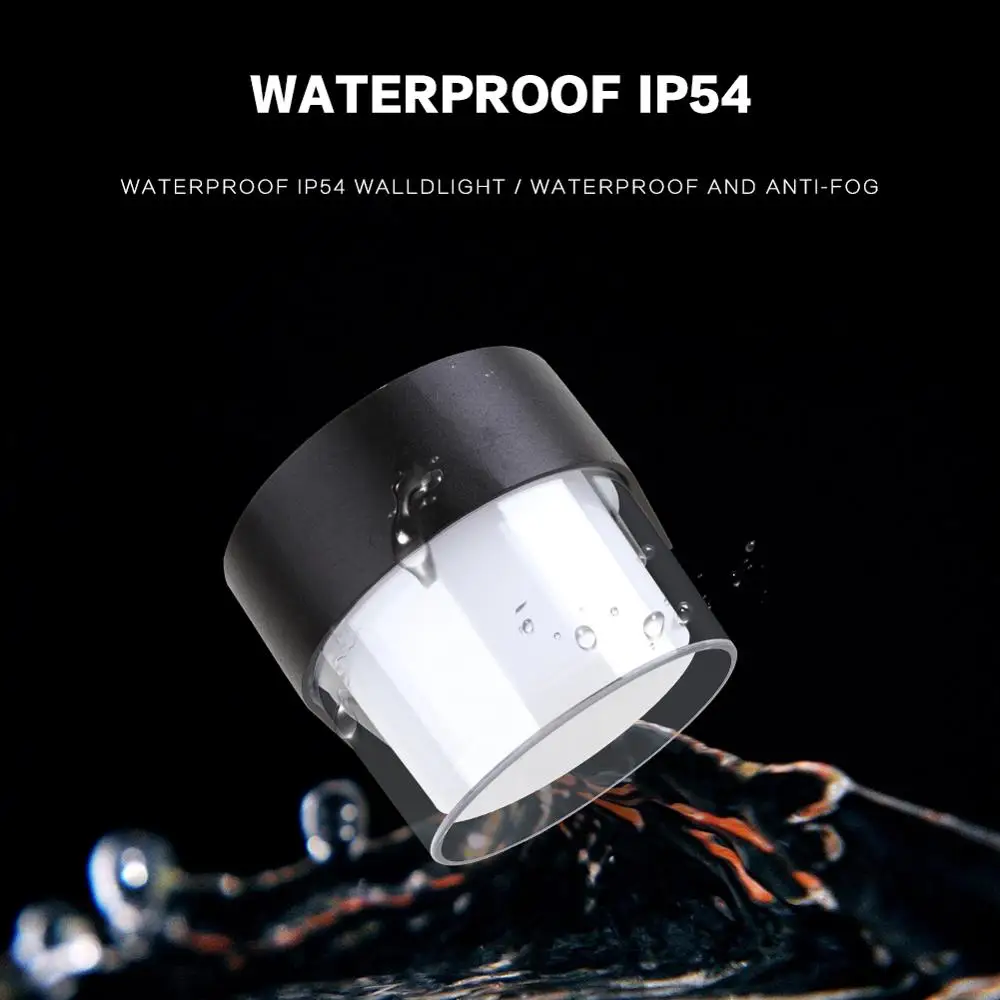 Светодиодная настенная уличная лампа современный светильник с поверхностным