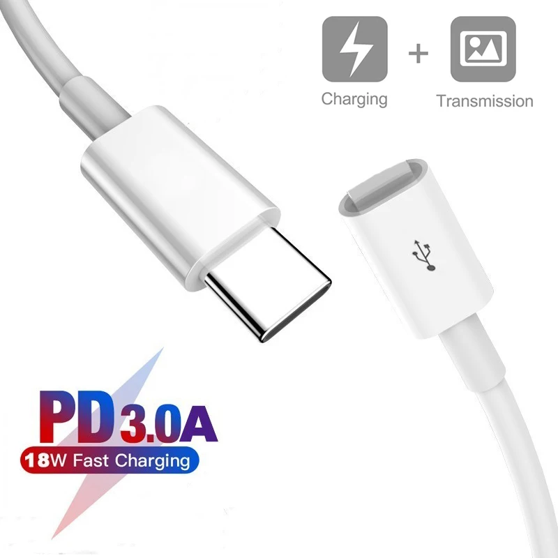 1 м USB C для Lightning Кабель PD провод быстрого заряда Apple iPhone 11 Pro XS XR 7 8 Синхронизация