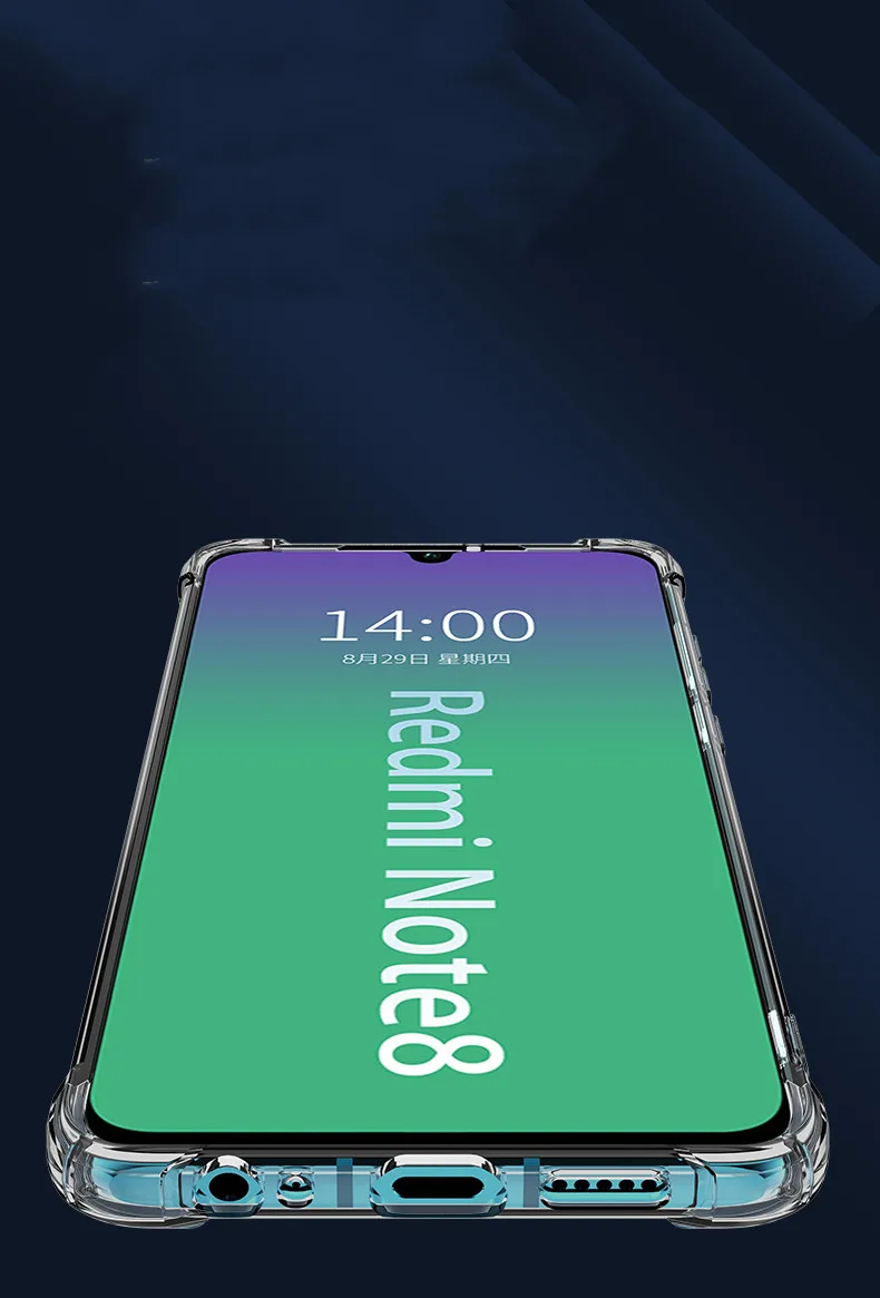Прозрачный чехол для Xiaomi Redmi Note 8 Pro | Мобильные телефоны и аксессуары
