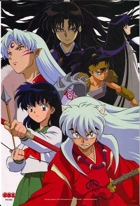 Японское аниме InuYasha Inu Yasha художественная пленка печать Шелковый постер домашний