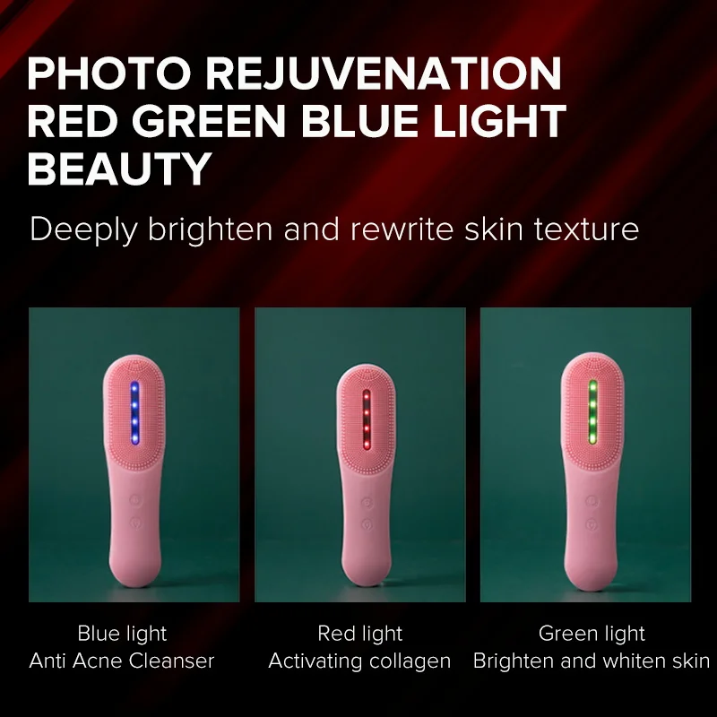 Электрическое очищающее средство для лица ультразвуковые щетки глубокой