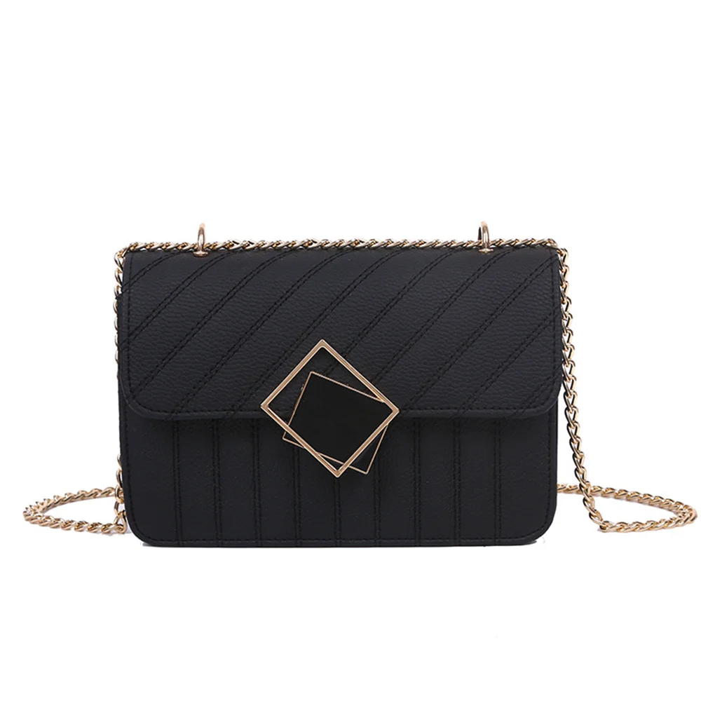 

Summer women's fashion Lingge online celebrity with one shoulder diagonal handbag chain small square bag