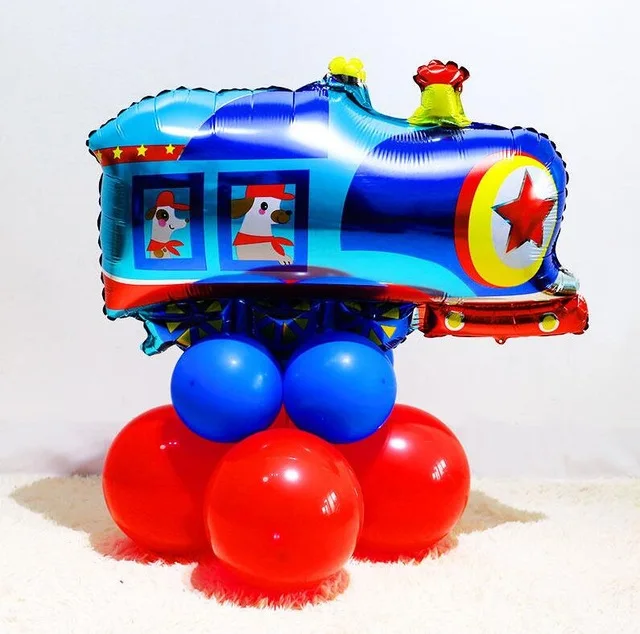 Car Ballons Truck Train airplane Foil Balloon police Globos Gift Happy Birthday Boyss Party Decorations Favor Kids car car balls - Цвет: 1pc