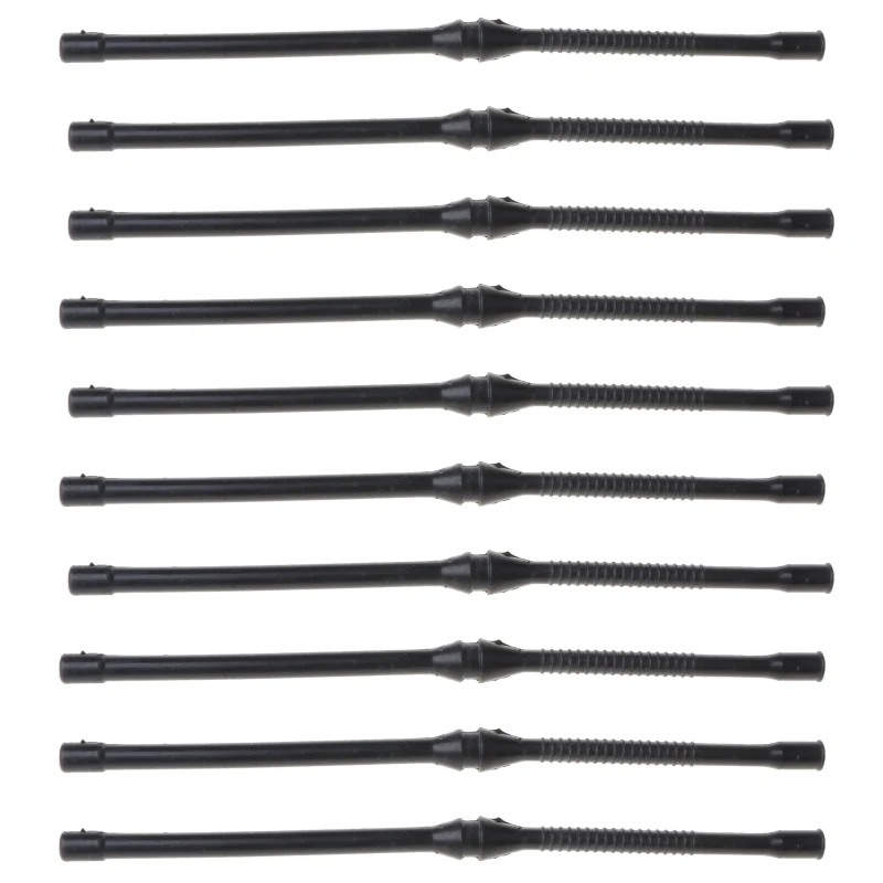 

10X Black Fuel Hose Pipe For Chinese Chainsaw 4500 5200 5800 45cc 52cc MT-9999