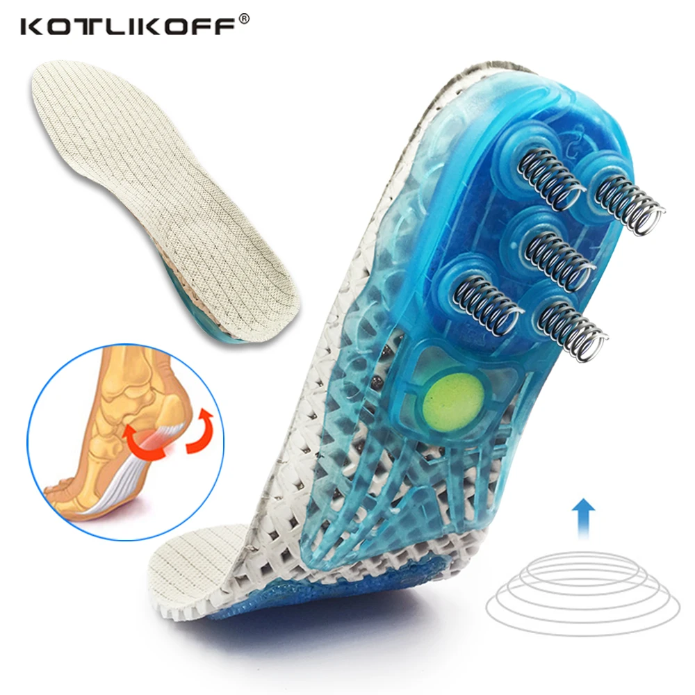 Running Sport Insoles For Shoes Super Shock-Absorbant Silicone Orthopedic Insole Arch Support Foot Pain Relieve Pad Inserts | Обувь