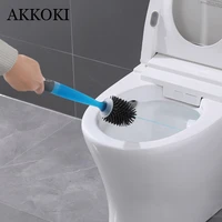 bathroom automatic liquid outlet wall mounted free punch toilet brush cleaning brush household items bathroom accessories