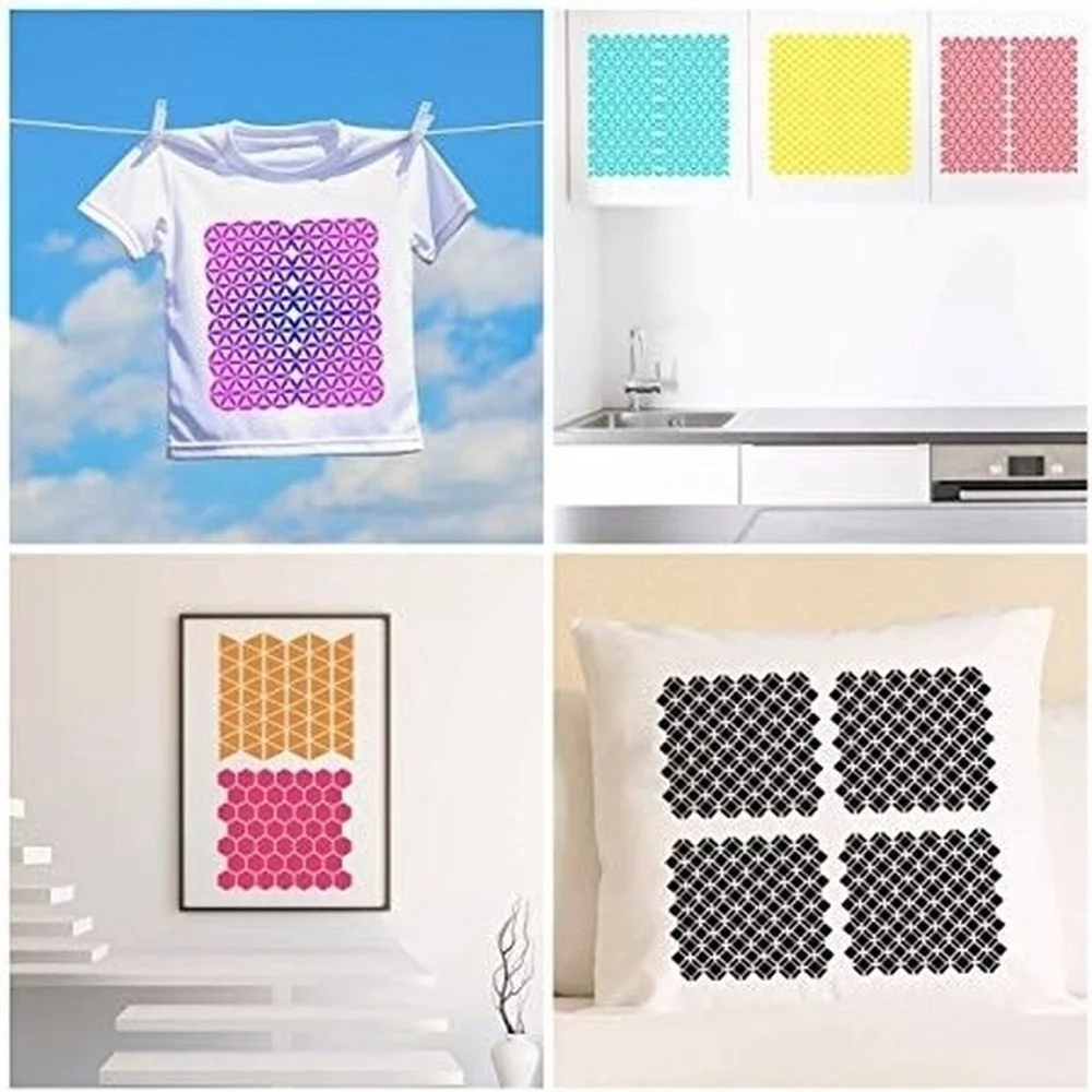 Сделай Сам крафт геометрические трафареты для краски на дерево Аэрограф стены