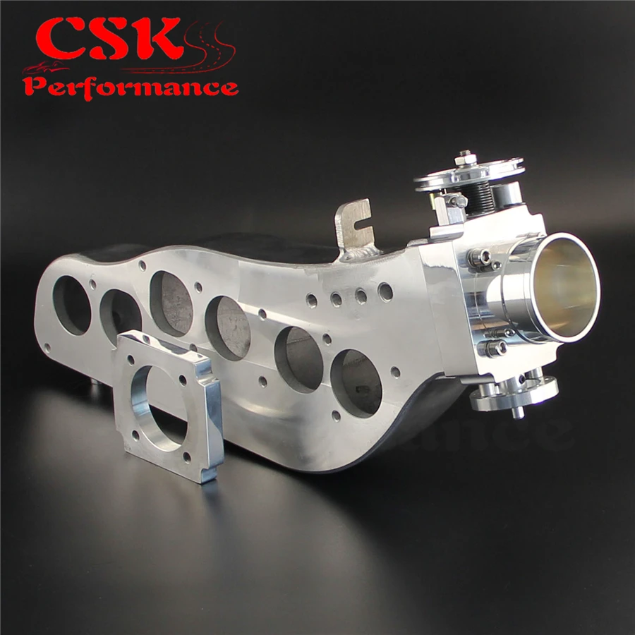 Полированный впускной коллектор + Корпус дроссельной заслонки 65 мм для Nissan Skyline