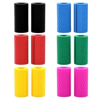 dumbbell fat barbell grips bar handle weightlifting support silicone protect pad for gym working out equipment