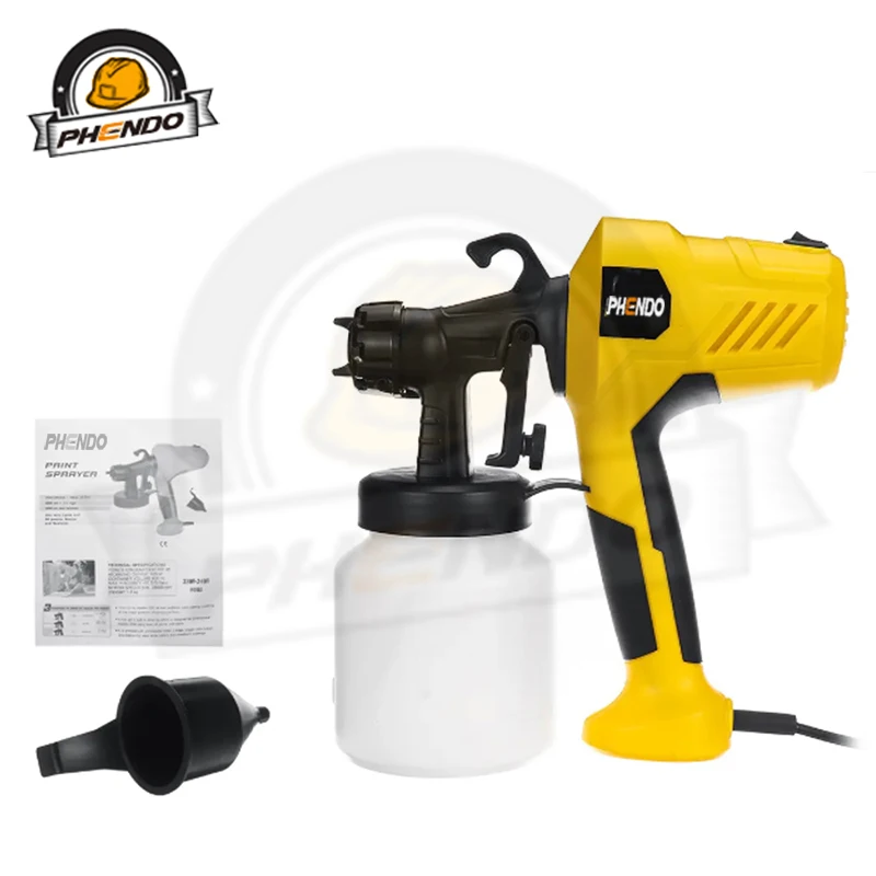 PHENDO 800 мл ручной пистолет распылитель Краски опрыскиватели 2 5 мм сопло Мощность