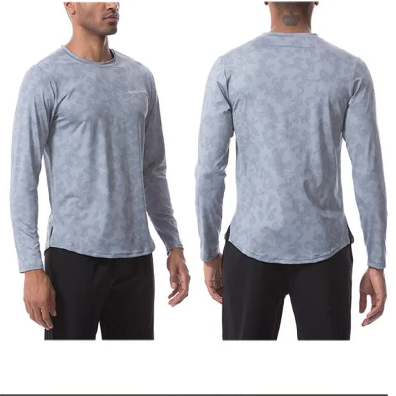 

Men Sports Long Sleeve T-shirt Outdoor Training Running Sports Shirts Quickly Dry Long Sleeves Male Fitness Shirts Comfortable
