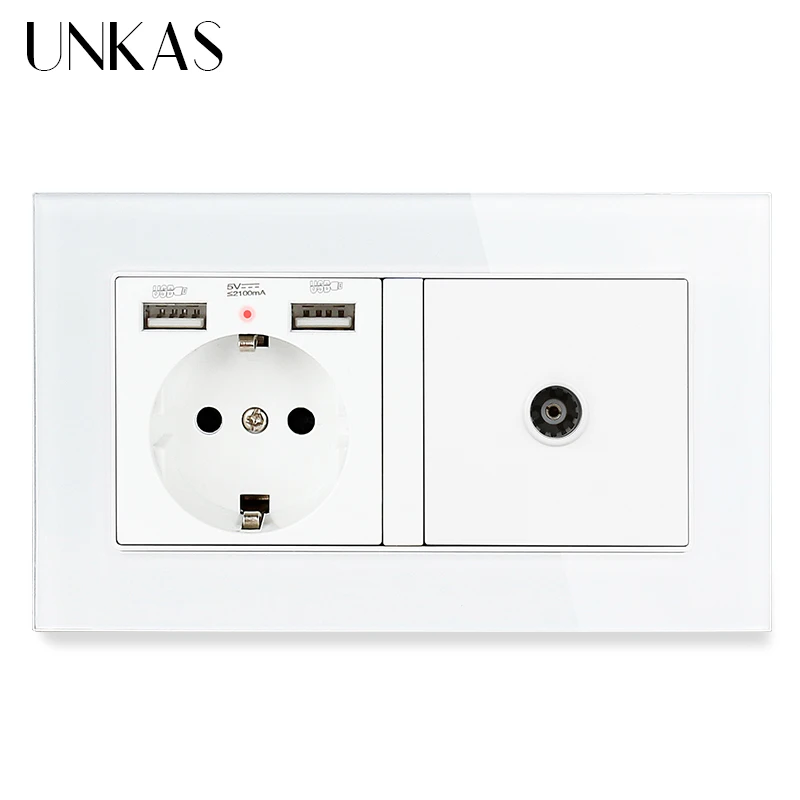 UNKAS гнездо питания стандарта ЕС на основе Женские туфли плоской подошве ТВ Джек