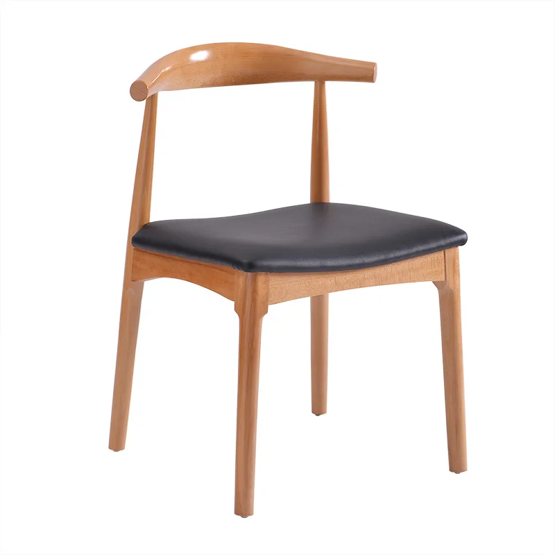 Рог стул имитация твердое дерево кованое железо спинка обеденный простой