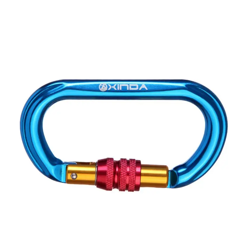 

Outdoor Climbing Carabiner Professional Tension O-shape Automatic Lock Carabiner Mountaineering Multi Function Tools 2019