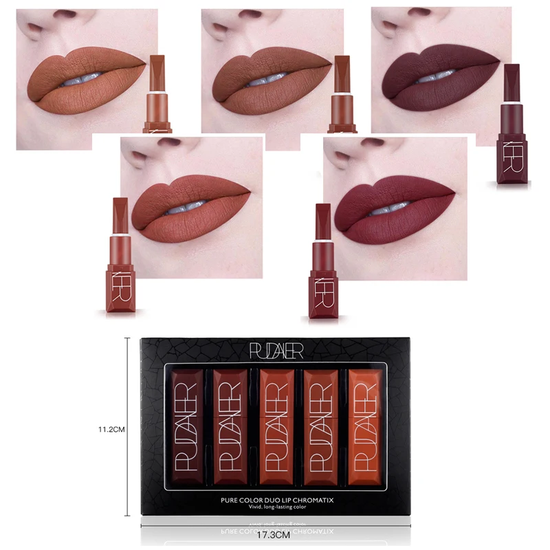 Губная помада матовая Водонепроницаемая бархатная губная сексуальные красные