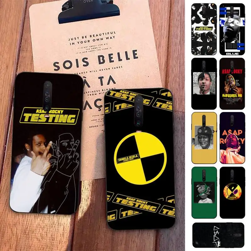 

ASAP Mob Asap Rocky Rapper TESTING Phone Case for Redmi 5 6 7 8 9 A 5plus K20 4X S2 GO 6 K30 pro
