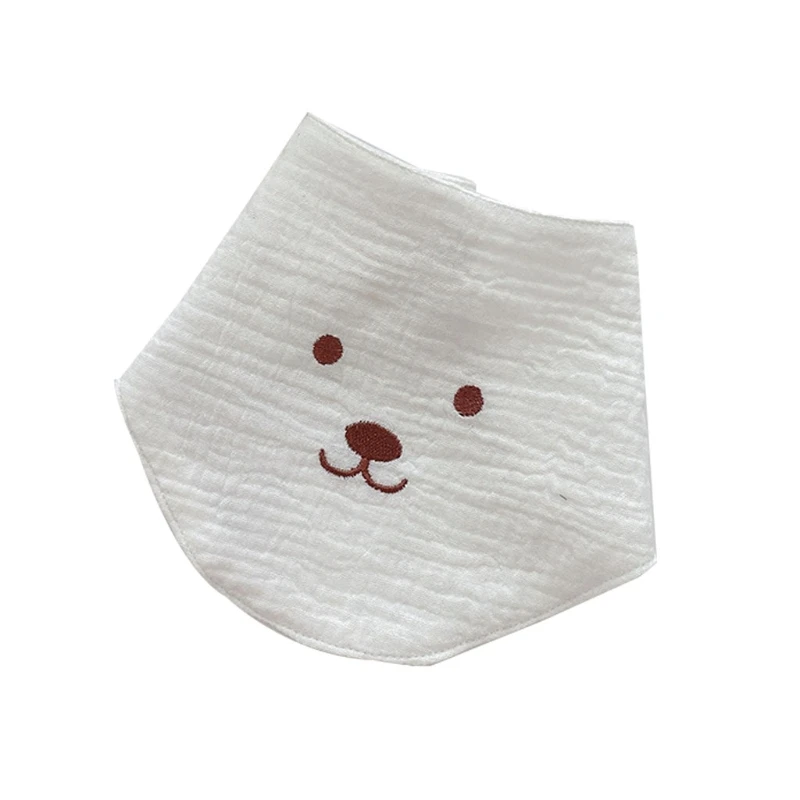 XXFE alimentaci&oacute;n de beb&eacute; babear babero de Color s&oacute;lido bot&oacute;n Saliva toalla suave bufanda tri&aacute;ngulo algod&oacute;n Burp pa&ntilde;o para reci&eacute;n nacido Ni&ntilde;o-2