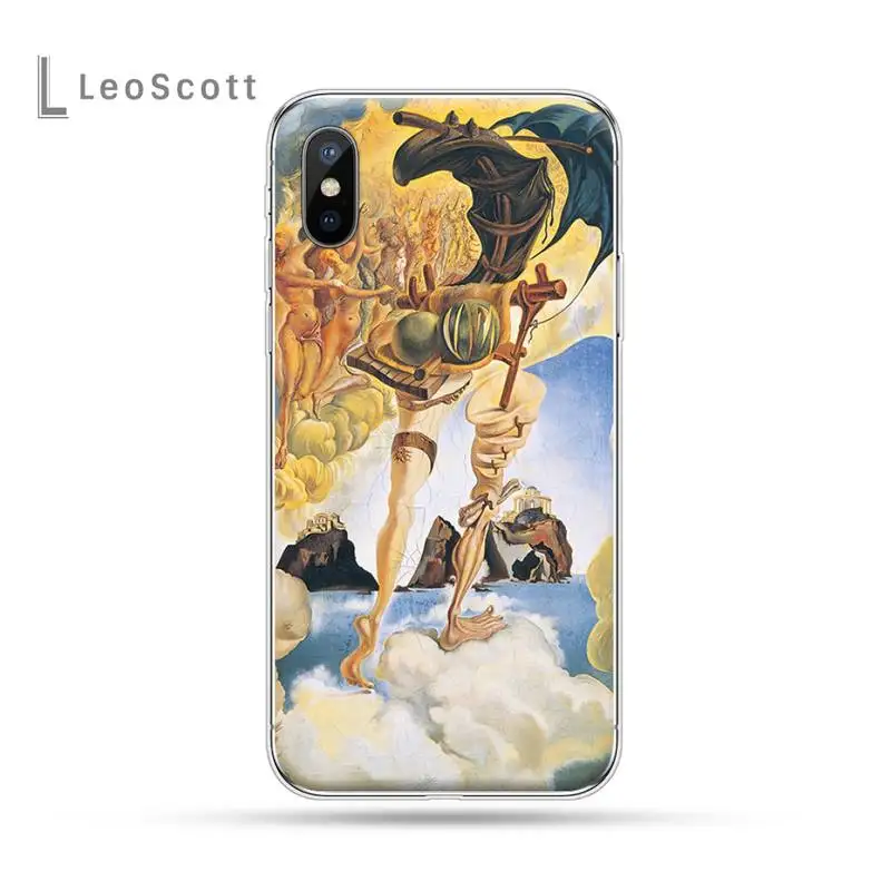 

Retro art Salvador Dali painting Phone Case For iphone 12 5 5s 5c se 6 6s 7 8 plus x xs xr 11 pro max mini