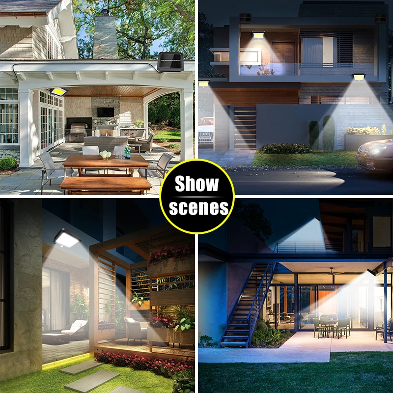 Светильник садовый на солнечной батарее с датчиком движения 56 светодиодный |