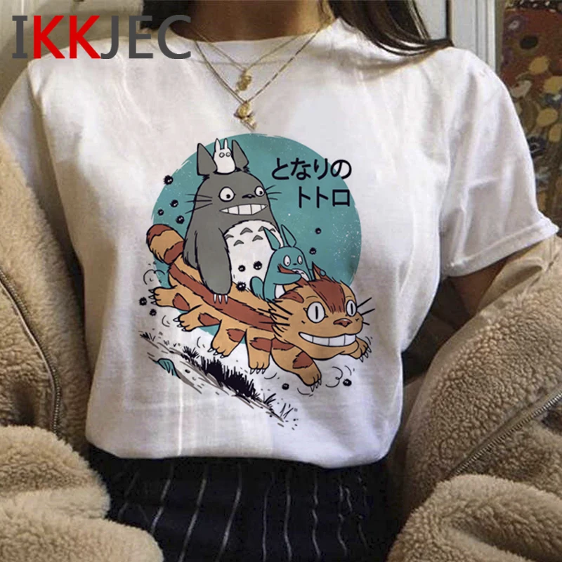 

Totoro Spirited Away Studio Ghibli clothes women kawaii graphic tees women japanese grunge ulzzang top tees ulzzang