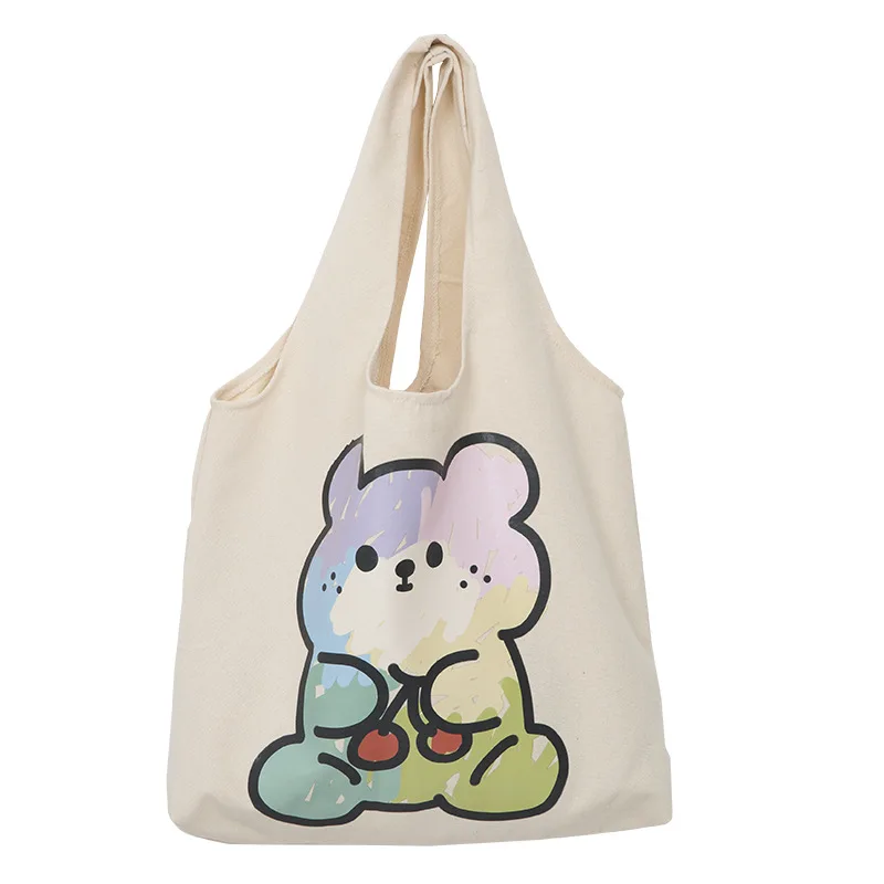 

New Arrival Canvas Women Messenger Bags Casual Large Capacity Ladies Handbag Female Bear Crossbody Shoulder Bags