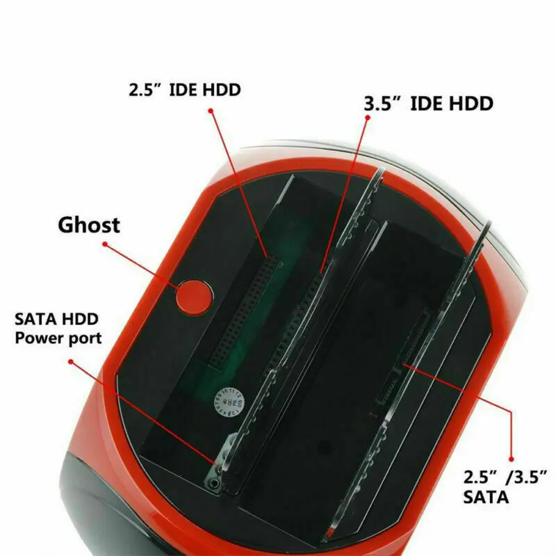 USB 2 0 для IDE/SATA жесткий диск Док-станция 5 дюйма 3 дюймовый двойной HDD док-станция