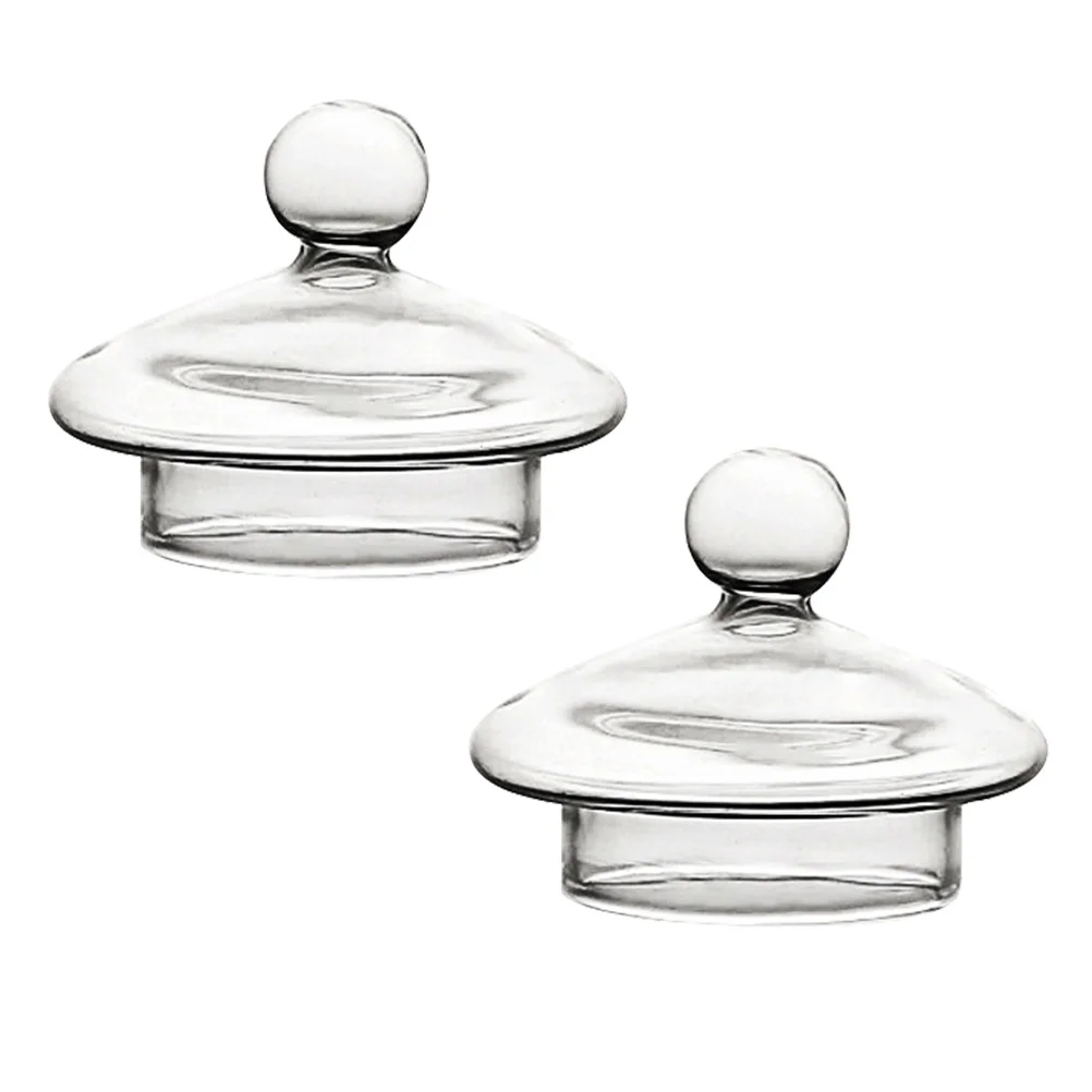 

2Pcs Creative Leakproof Cup Lids Goblet Sealed Covers (Transparent)