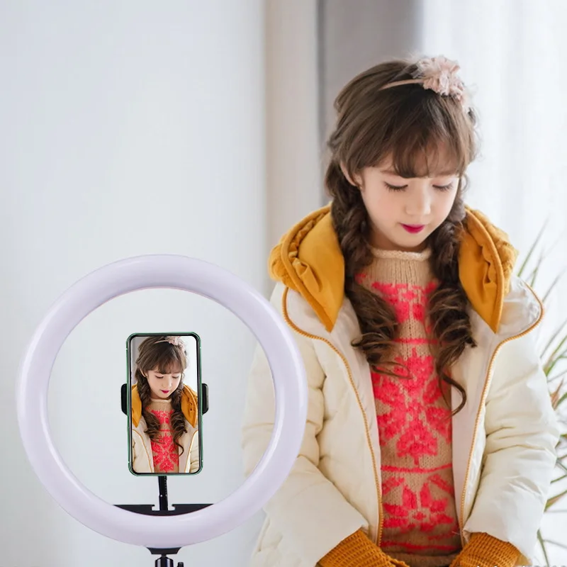 10 дюймов RGB селфи Светильник Красочные USB Видеостудия Photo круг потолочный