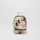 Рюкзак женский плюшевый на плечо + поясная сумка с принтом Микки-Мауса, 7-12 лет