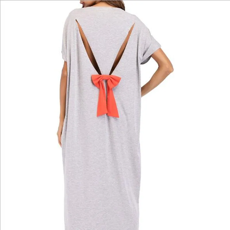 Длинное платье в пол с бантом Абаи выдалбливают длинный халат платья