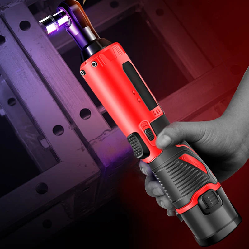

Electric Wrench Rechargeable Electric Wrench Portable Practical 65Nm 12V Disassembly Multifunctional Right Angle