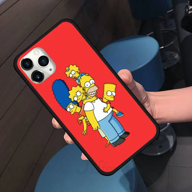 

Funny Homer fashion J-Simpson cartoon Phone Case For iphone 7 8 12 11 XR XS pro Max Mini plus Soft silicone cover shell funda