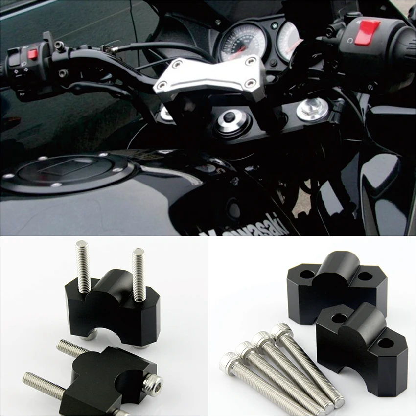 Черное крепление на руль мотоцикла для Kawasaki Z750 2004 2011 Z1000 2007 2009|Руль велосипеда| |