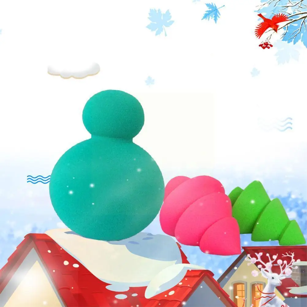 

Рождественская губка, снеговик, Рождественская елка, большая вода, красота, пуховка в губке, яйцо вверх E9O2