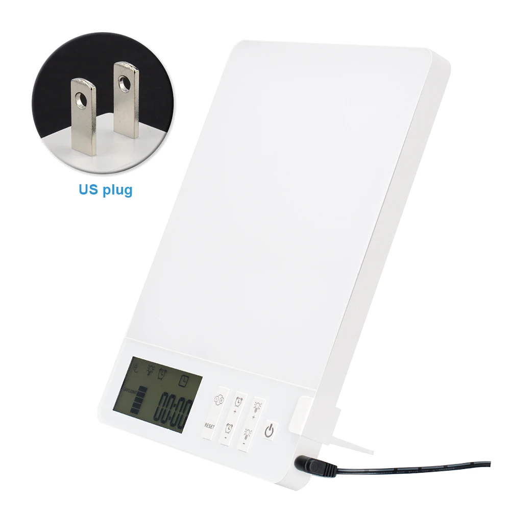 

Dimmable Led Emotion Therapy Lamp SAD Light 3 Modes White Home Affective Disorder Seasonal ABS Natural Sunlight Simulation