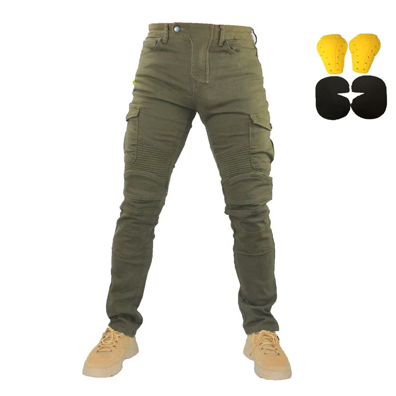 Четыре сезона бесплатная доставка мотоциклетные джинсы для езды защитные штаны