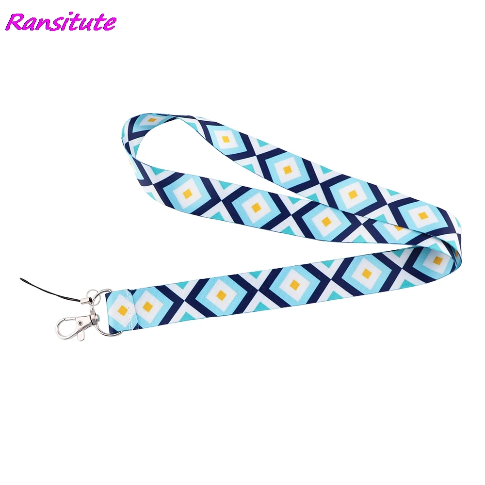 Ransitute R1944 в богемном стиле Стиль алмаз творческих шнурки знак ID карабином новые