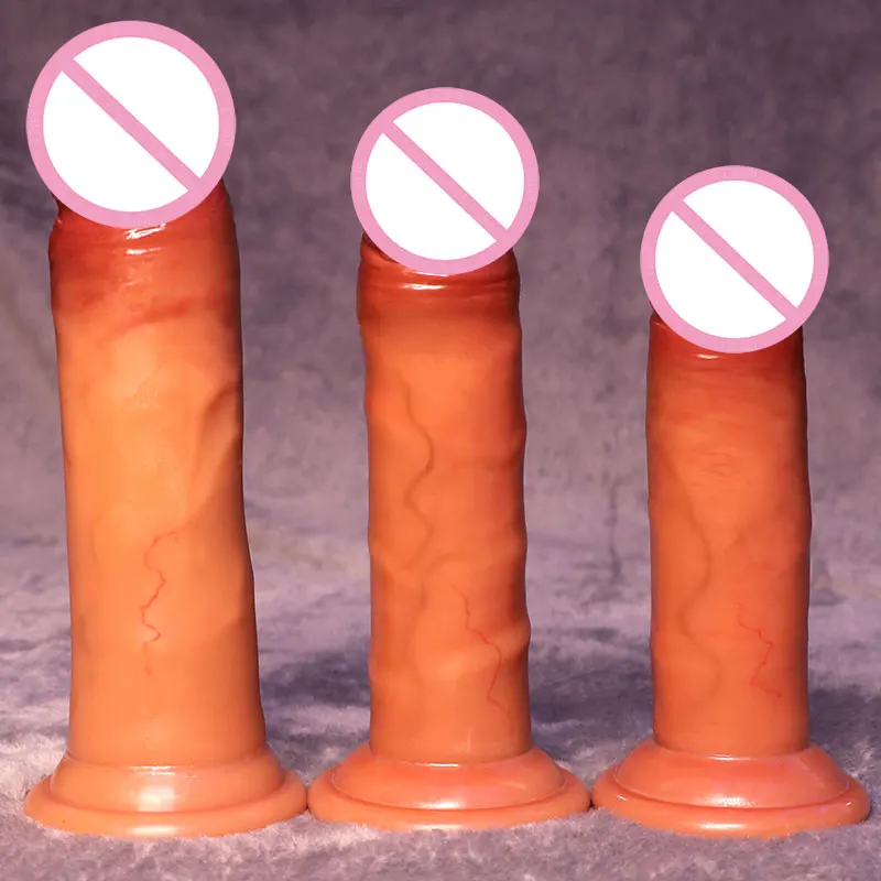 Supper Soft Big Lifelike Dildo Skin Feeling Realistic Penis With Suction Cup Dildo Sex Toy For Woman Female Sex Adult Products.