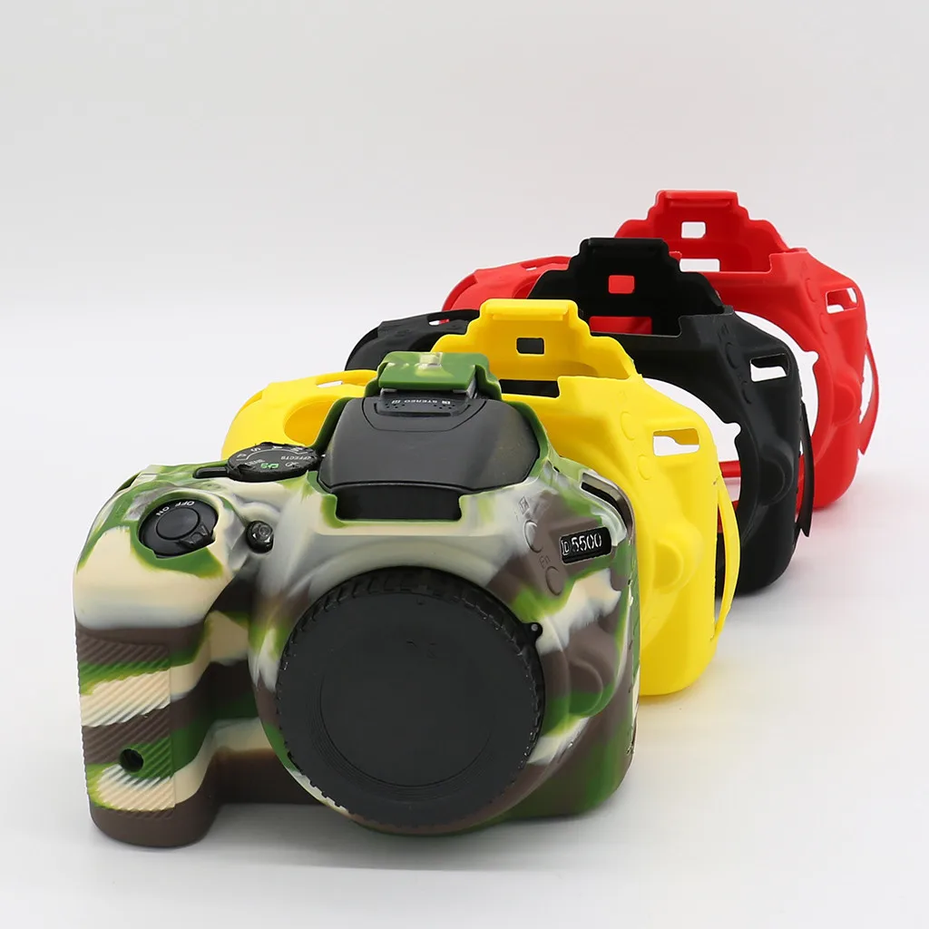Резиновый силиконовый чехол для камеры Nikon D5500/D5600 защитный видеокамеры на