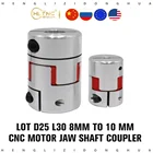 2 шт.лот D25 L30 8 мм до 10 мм CNC двигатель челюсти муфта гибкое соединение паук гибкое 8*10 мм 4566.3589.51012 мм