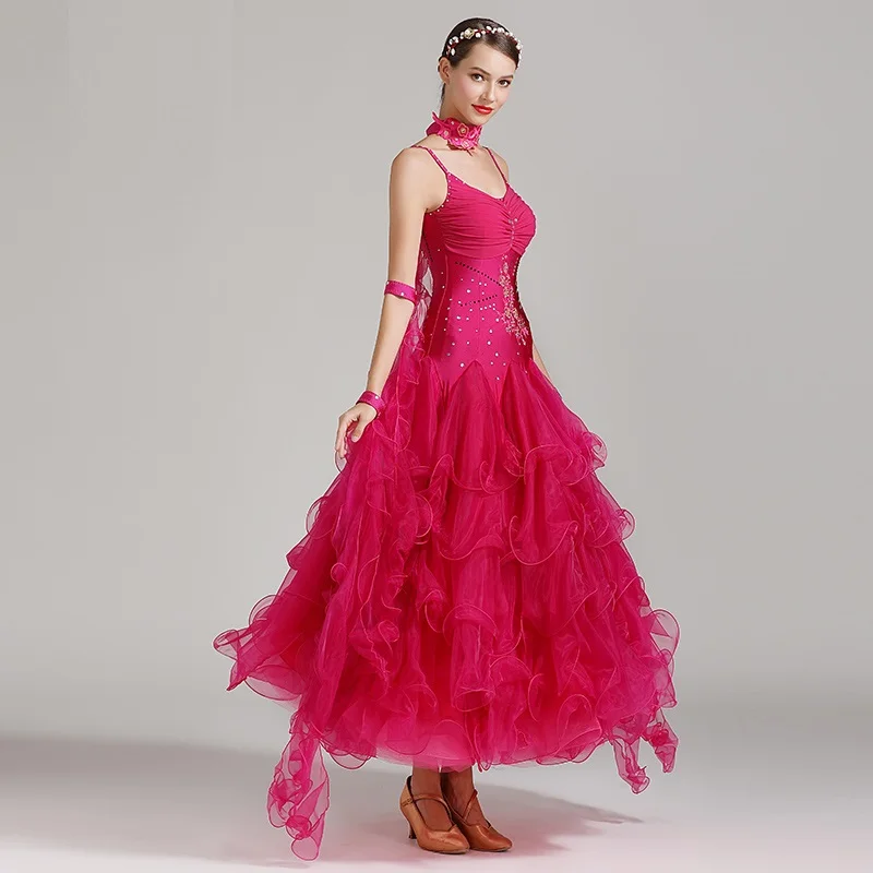Гладкое бальное платье для бальных танцев Венского вальса женские платья foxtrot