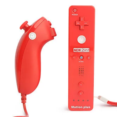 Встроенный беспроводной пульт дистанционного управления Motion Plus геймпад для Nintendo Wii Nunchuck для геймпад для Nintendo Wii Пульт дистанционного управления Джойстик для игр - Цвет: 4