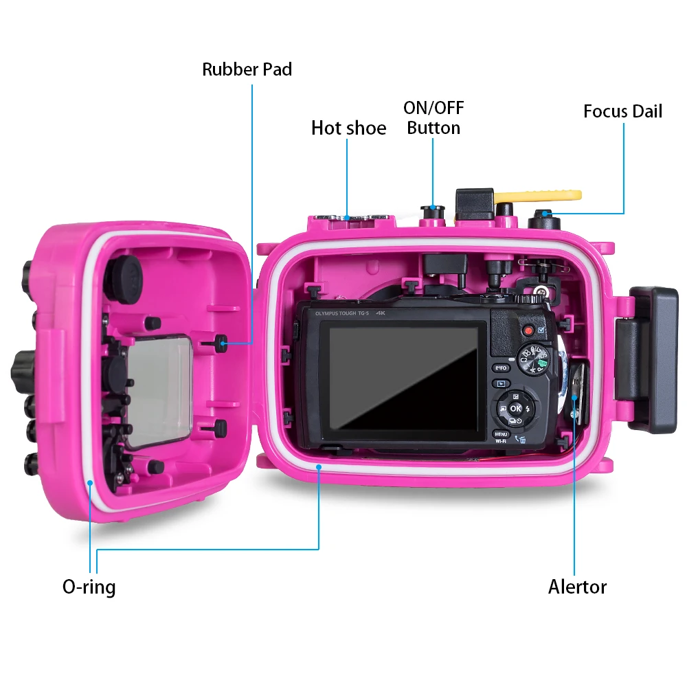 Водонепроницаемый чехол Seafrogs для камеры подводной съемки на глубине 60 м/195 футов