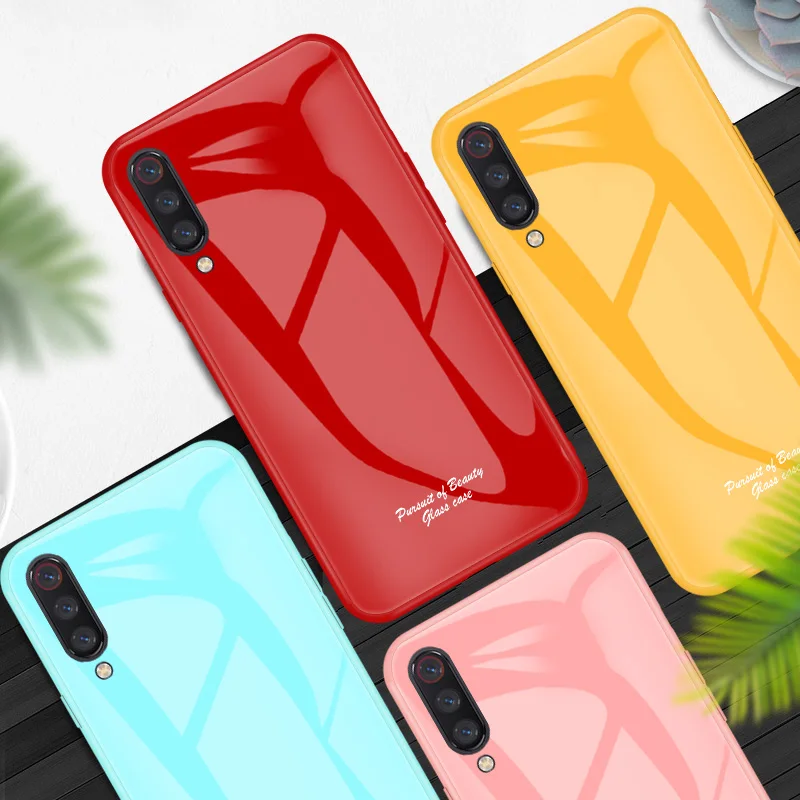 Чехол для Xiaomi Mi 9 модный ударопрочный жесткий Гибридный чехол из закаленного