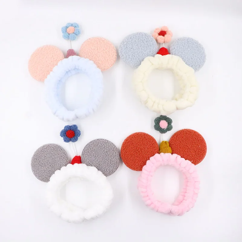 Женская плюшевая повязка на голову с изображением Микки и Минни новый год 2020| |