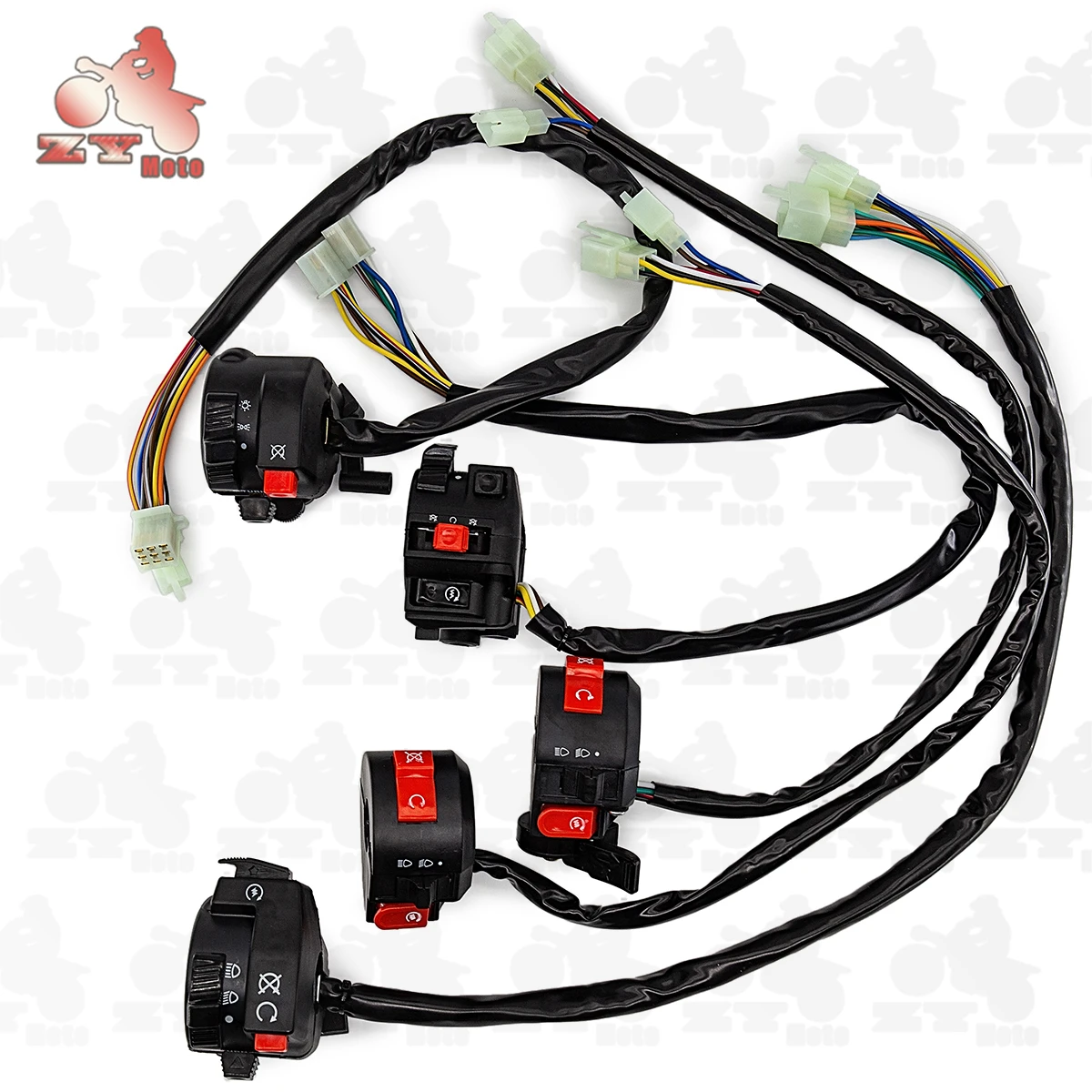 

22mm Motorcycle Switches Motorbike Horn Button Turn Signal Electric Fog Lamp Light Start Handlebar Controller Switch