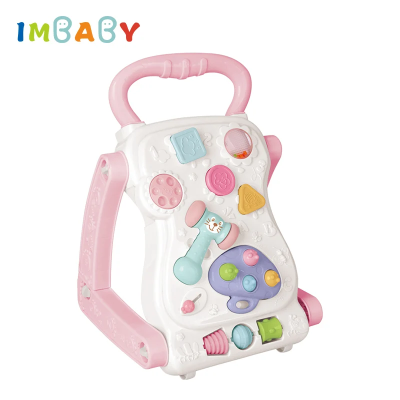 IMBABY От 0 до 1 года детские многофункциональные детские ходунки игрушка треугольник структура Анти-опрокидывание детей обучения ходунки ребенка strole